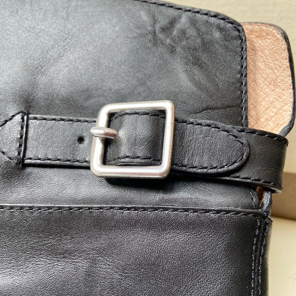 COACH Black Leather High Boots Size 8 - Picture 3 of 8